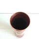 Diabolo vase in structured red copper / vintage 60s-70s