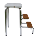 Stepladder retractable step 2 steps H 60 cm