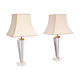 Paire de lampes de table Hollywood Regency lucite 1970 France
