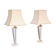 Paire de lampes de table Hollywood Regency lucite 1970 France