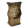 Vase made from a slab of scarified stoneware