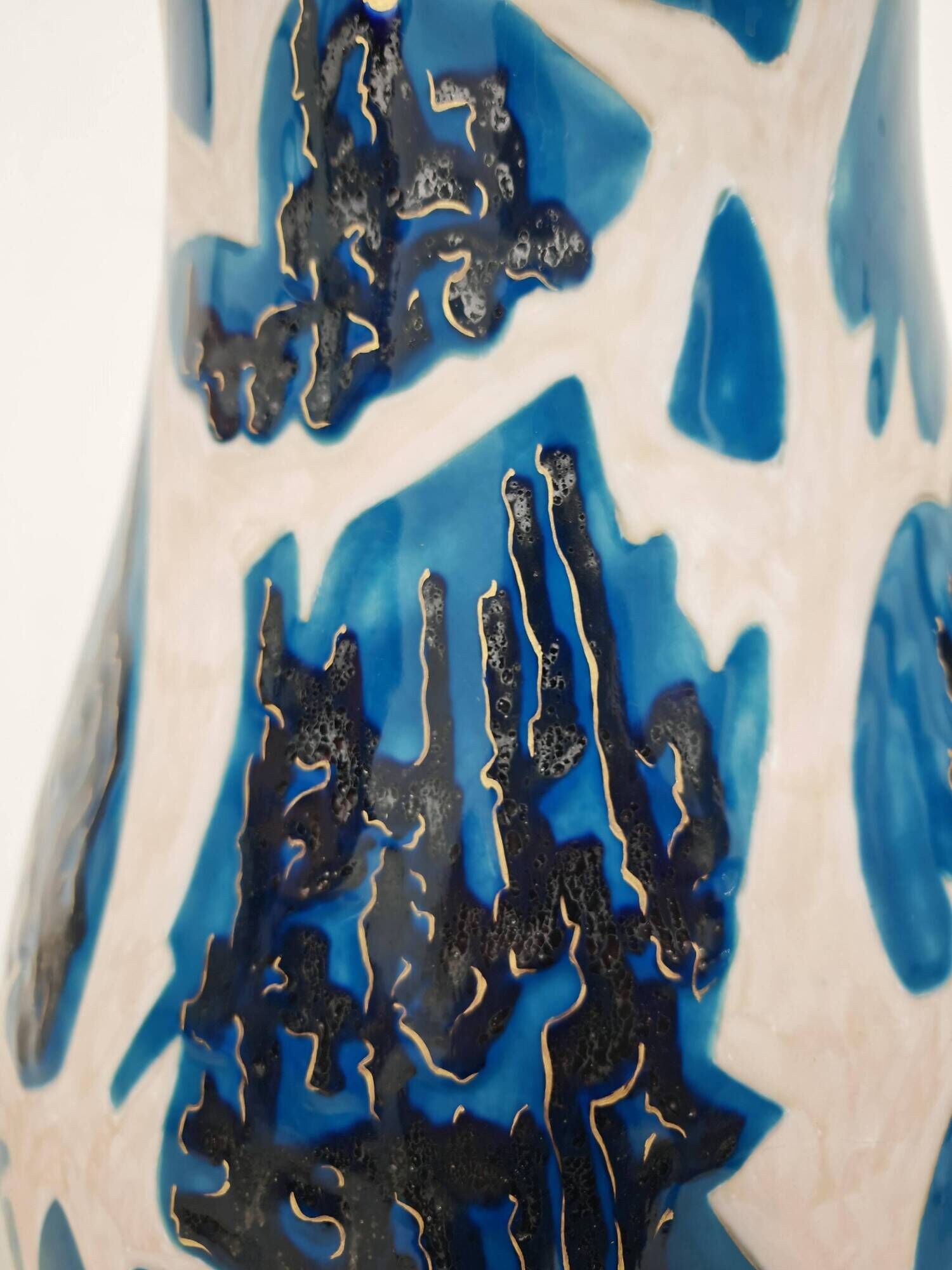 XXL ceramic vase mid-century Mahiedine Boutaleb Sèvres 1975