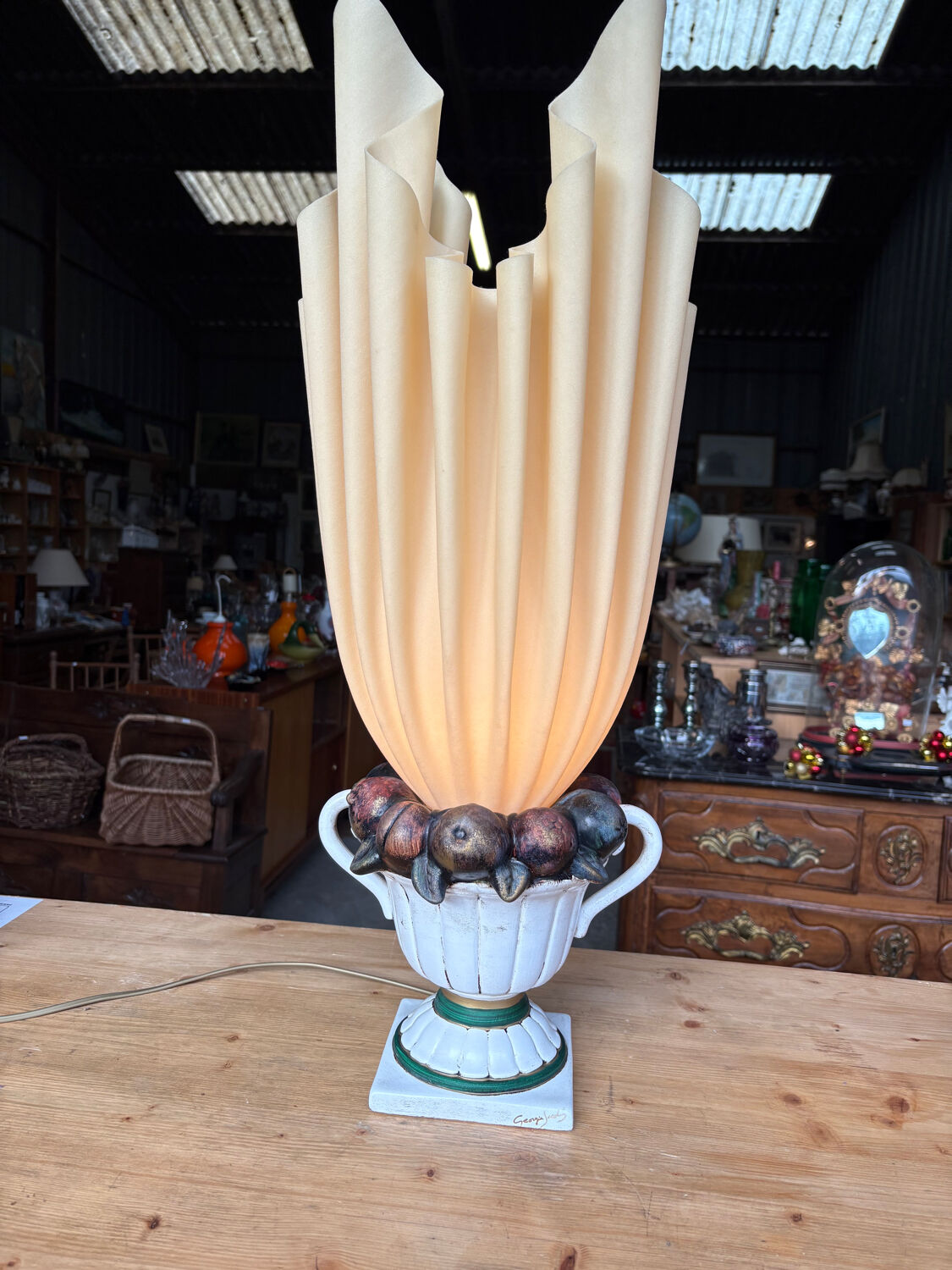 Georgia Jacob Lamp – Vintage draped model (71 cm)