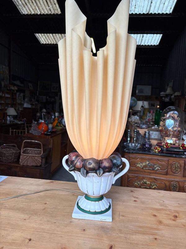 Lampe Georgia Jacob – Modèle drapé vintage (71 cm)
