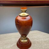 Le Dauphin house lamp in wood and brass from the 70s-80s