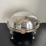 Oval bell old silver metal
