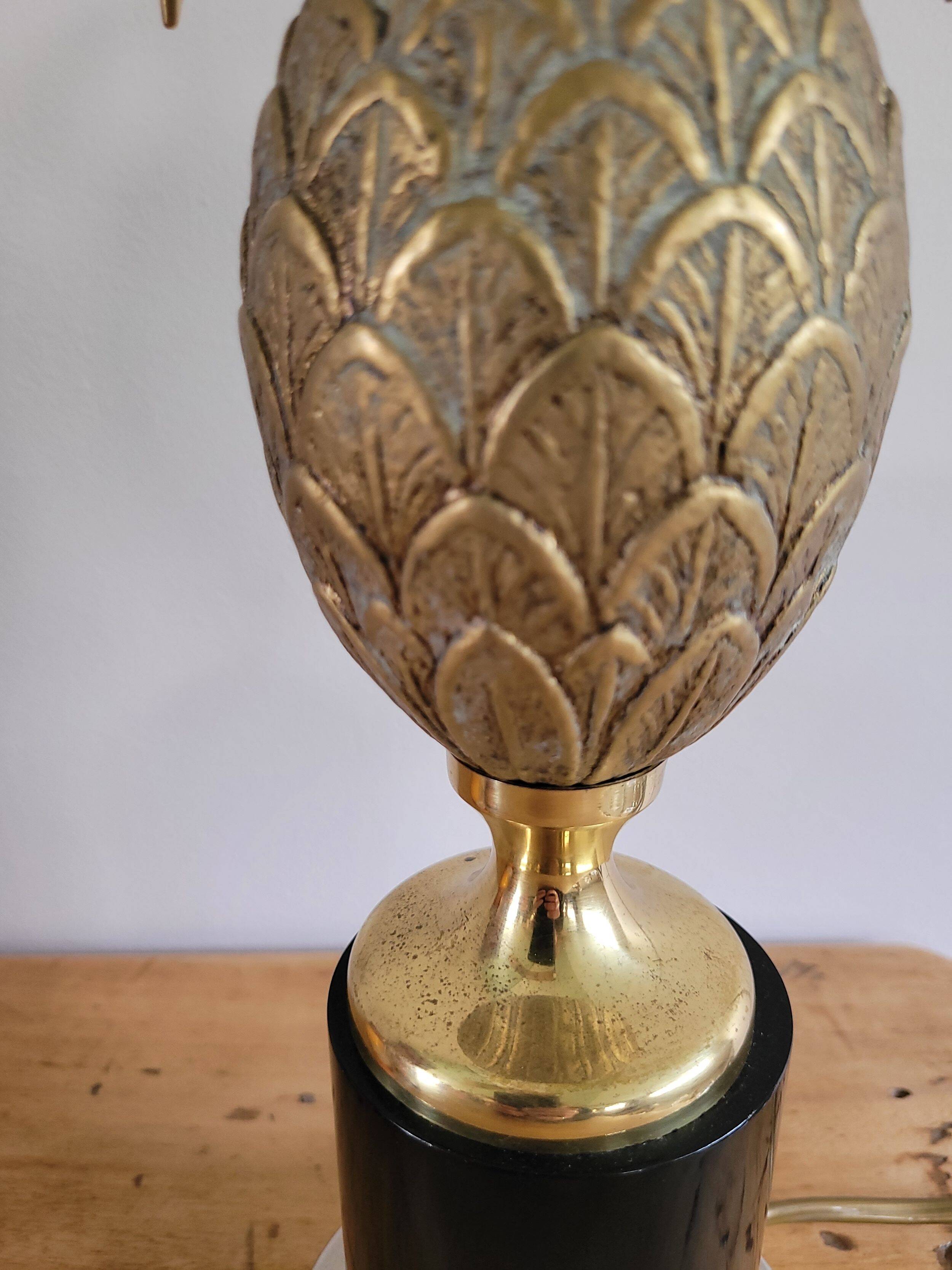 Hollywood Regency Pineapple Lamp 1960s