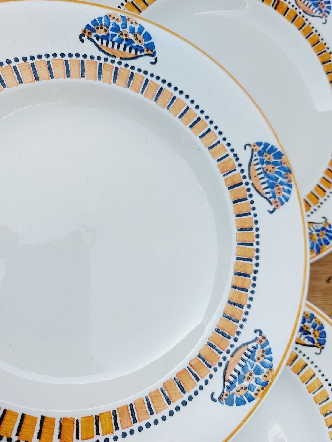 Assiettes plates Longwy