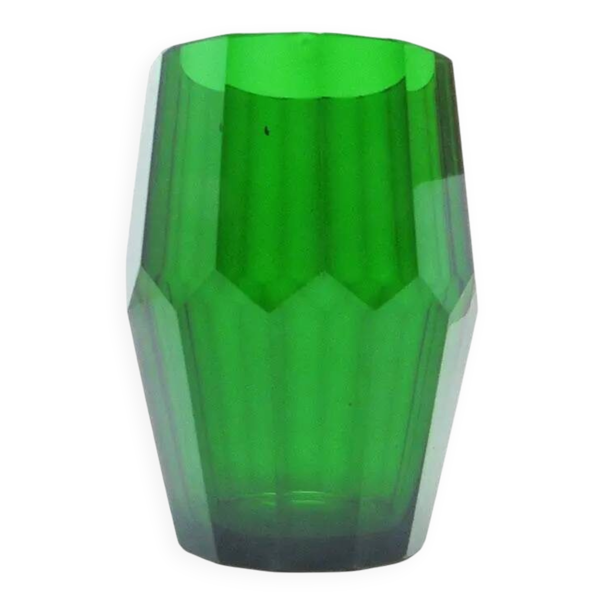 Art Deco vase, crystal, designed by J. Hoffmann, Bohemia, Czechoslovakia, 1930s