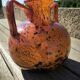 Glass paste vase with gold inclusion Daum 1930