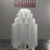 Ancien grand plafonnier lampe à poser globe Skyscraper verre Art déco