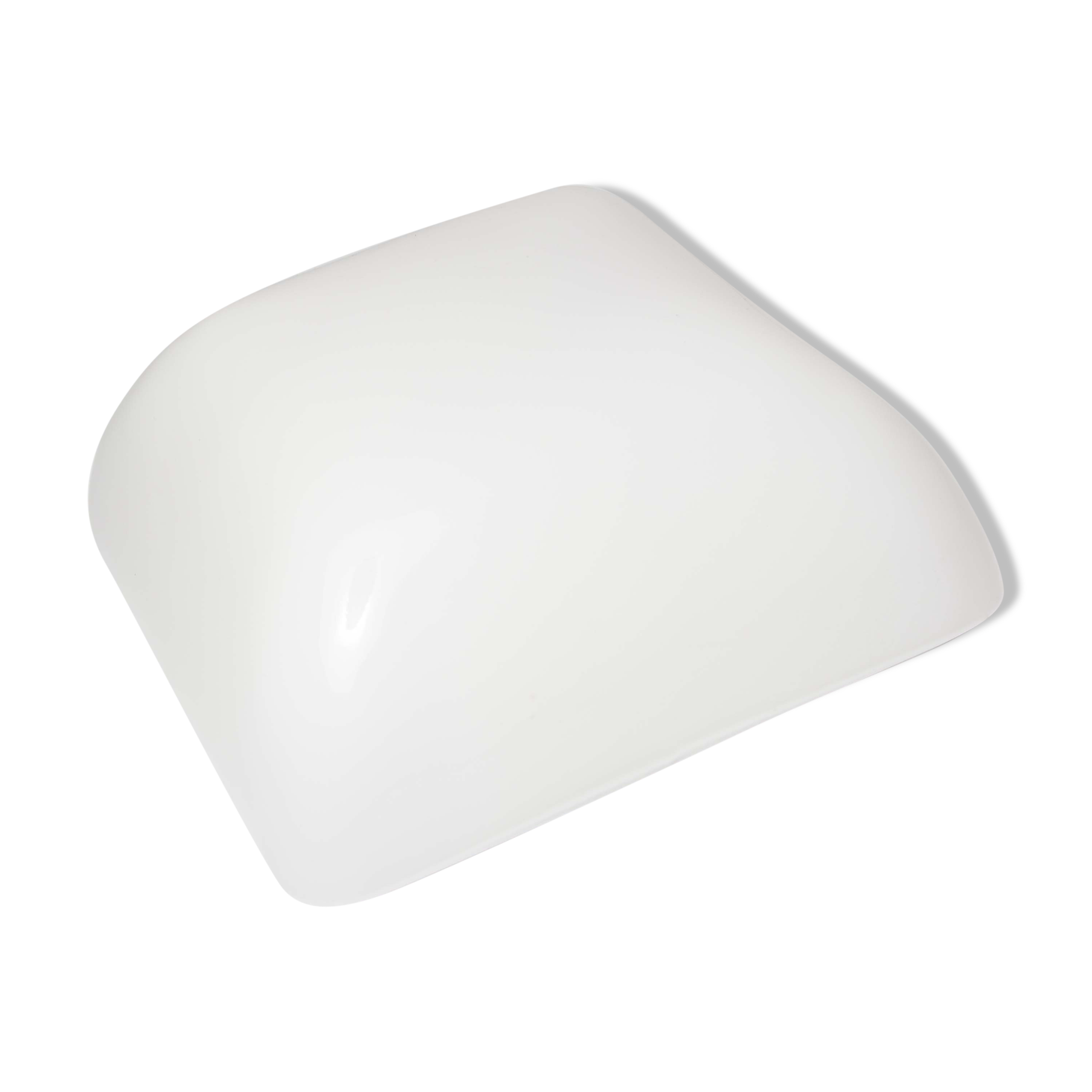 White opaline ceiling light, 60s