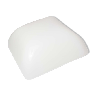 White opaline ceiling light, 60s