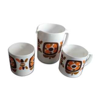 Set three mug cups And milk jar Mobil