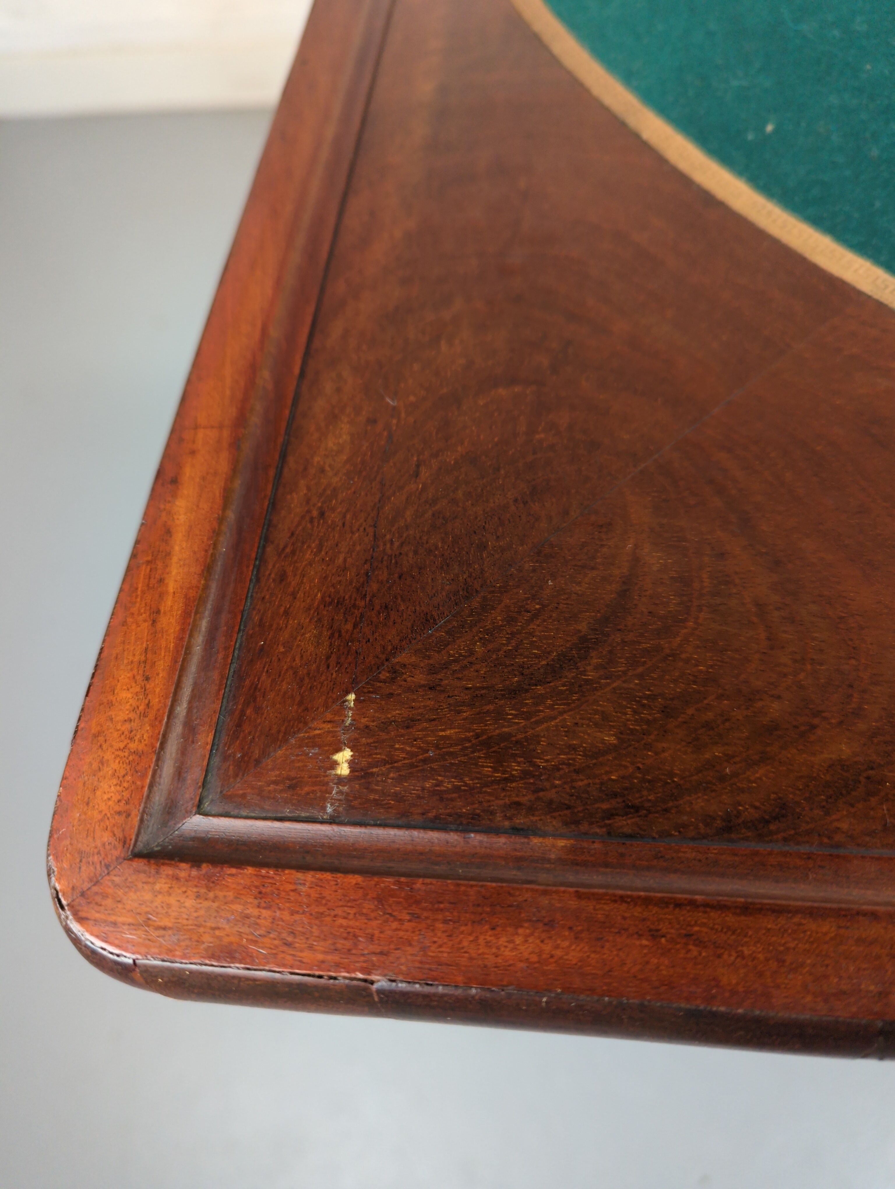 Game table wallet mahogany veneer era empire