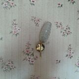 Pair of brass and glass sconces