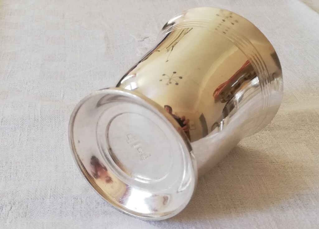 Timbale - Silver Metal Towel Round - Christofle Galia