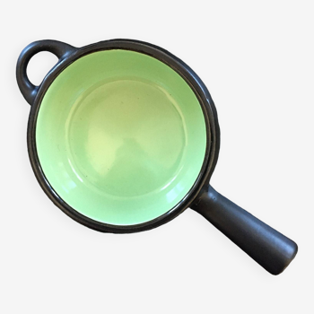 Black and Celadon Scandinavian Frying Pan