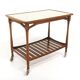 Scandinavian mahogany and Formica serving trolley, Swedish modern, Sweden, 1940