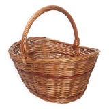 Red line rattan basket