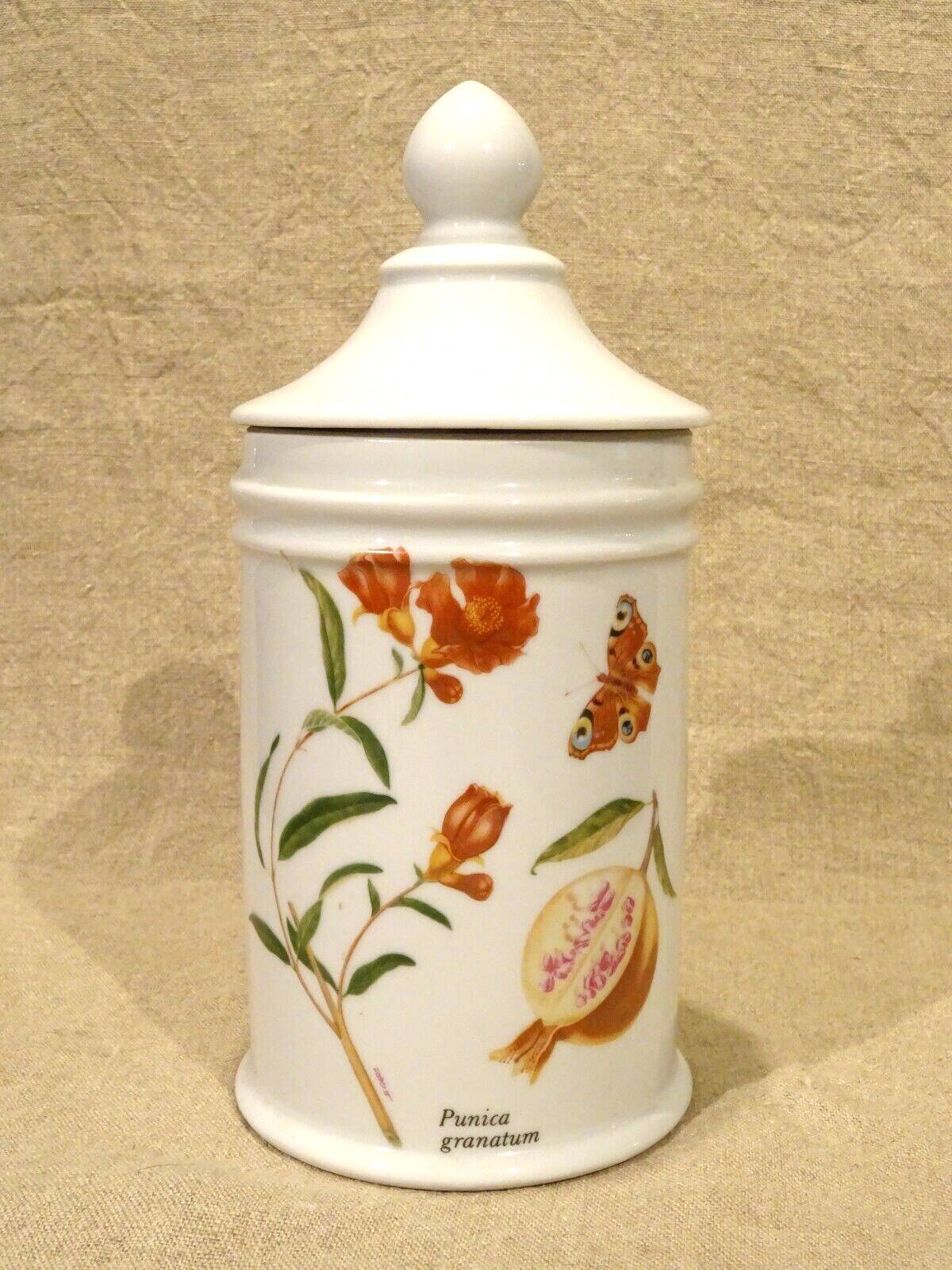 Porcelain medicine jar creations Deshoulieres Passiflora Punica granatum