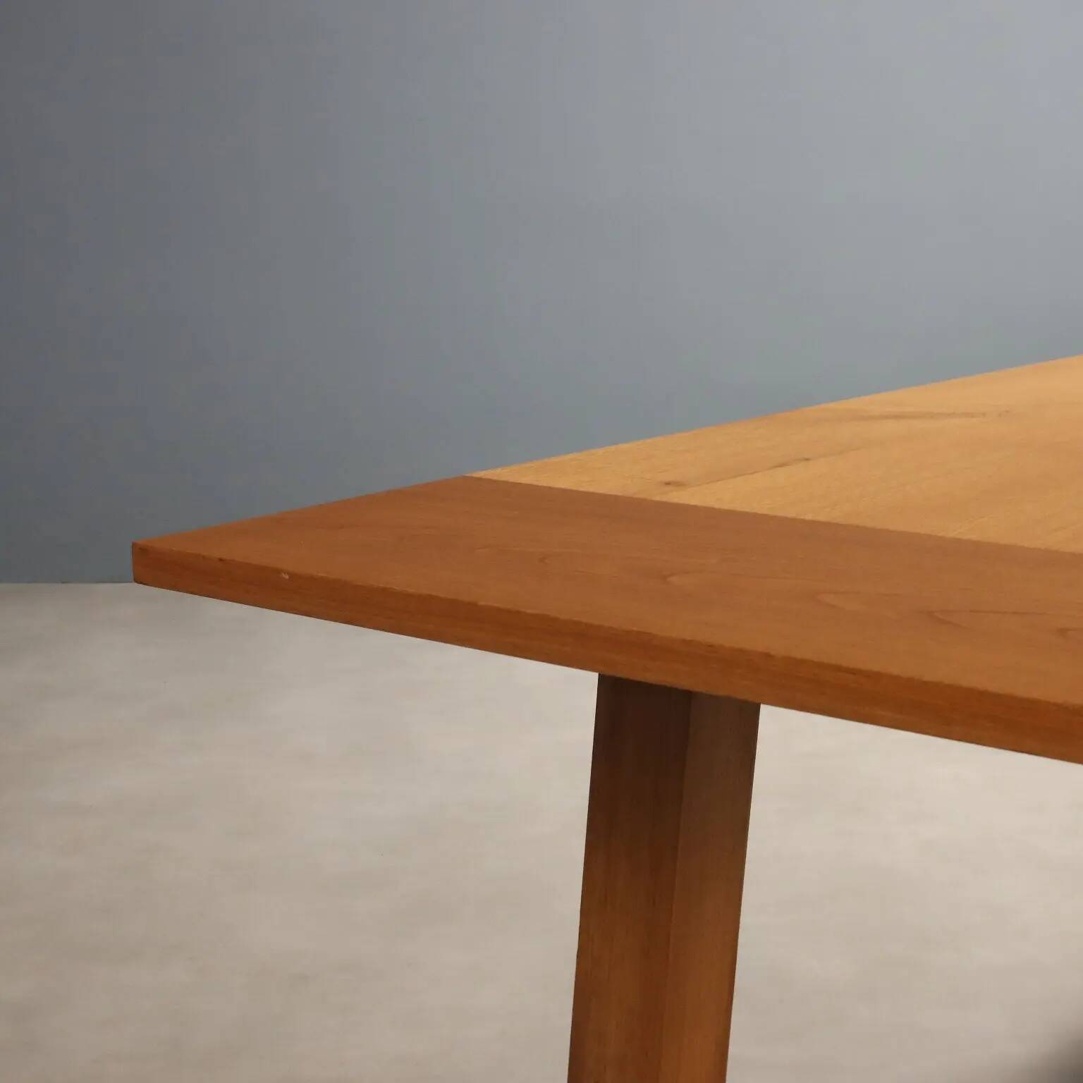 Antique oak and metal table, Italy, 20th century