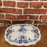 Tureen and its porcelain dish Rouen Salins France