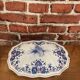Soupière et son plat en porcelaine Rouen Salins, France