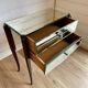 Small entrance chest of drawers or antique bedside table with engraved mirror.