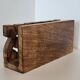 Mail rack carved wooden letter holder LETTERS