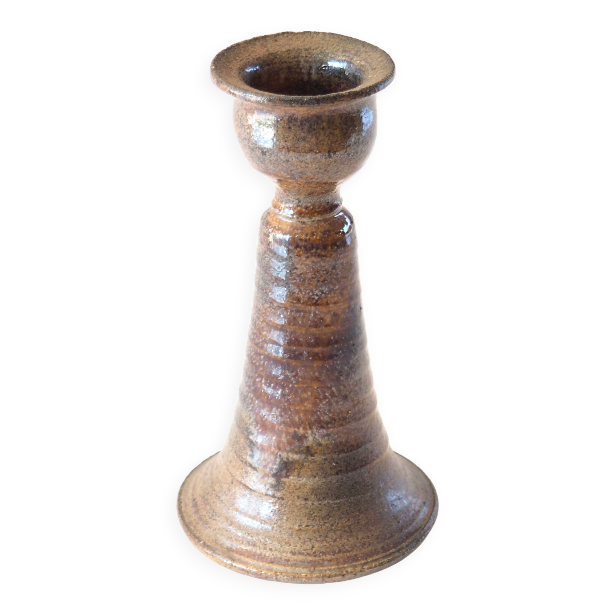 Stoneware candle holder