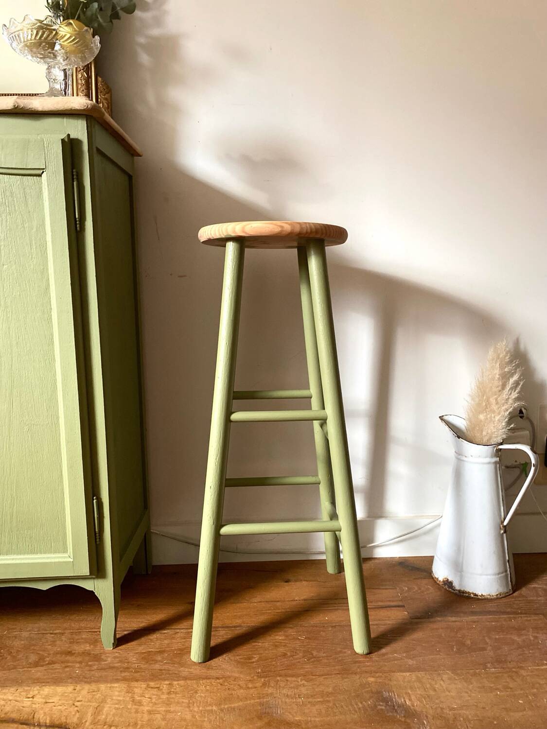 Antique wooden stool