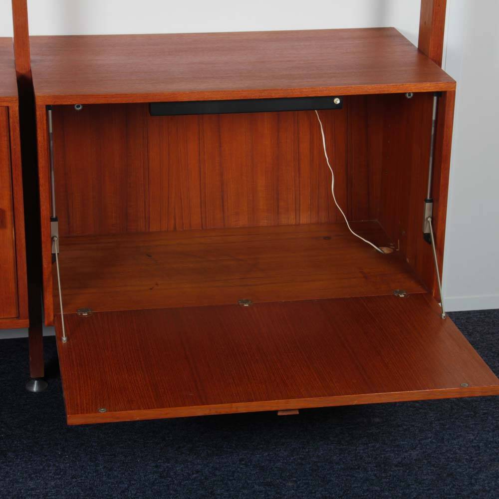 Vintage 1960s wooden wall unit