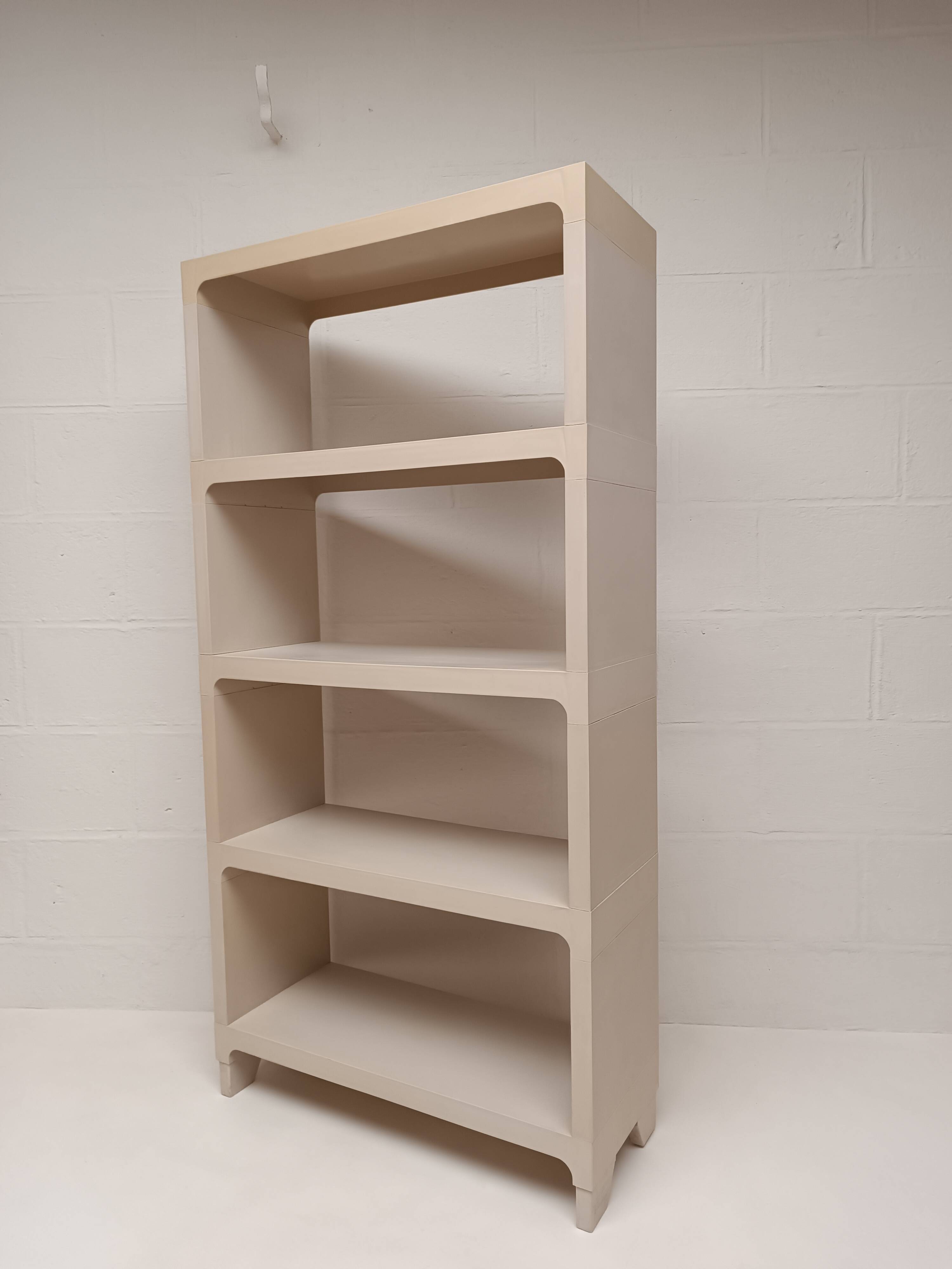 Macaple France 1980 PVC modular shelf