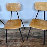 Series of 6 vintage chairs