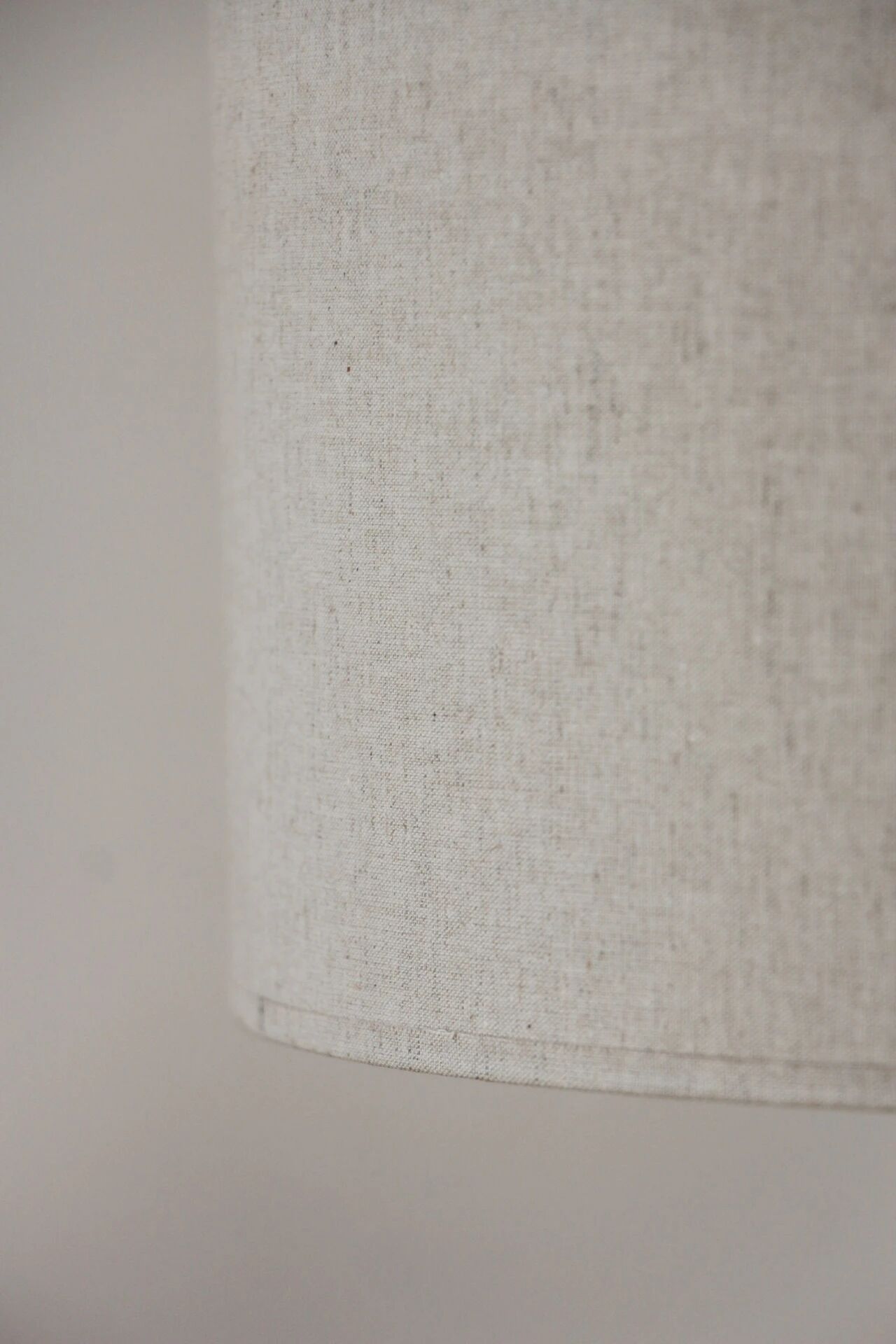 Vintage Scandinavian lamp in teak/chromed metal/cotton