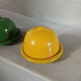2 mini ceramic butter dishes