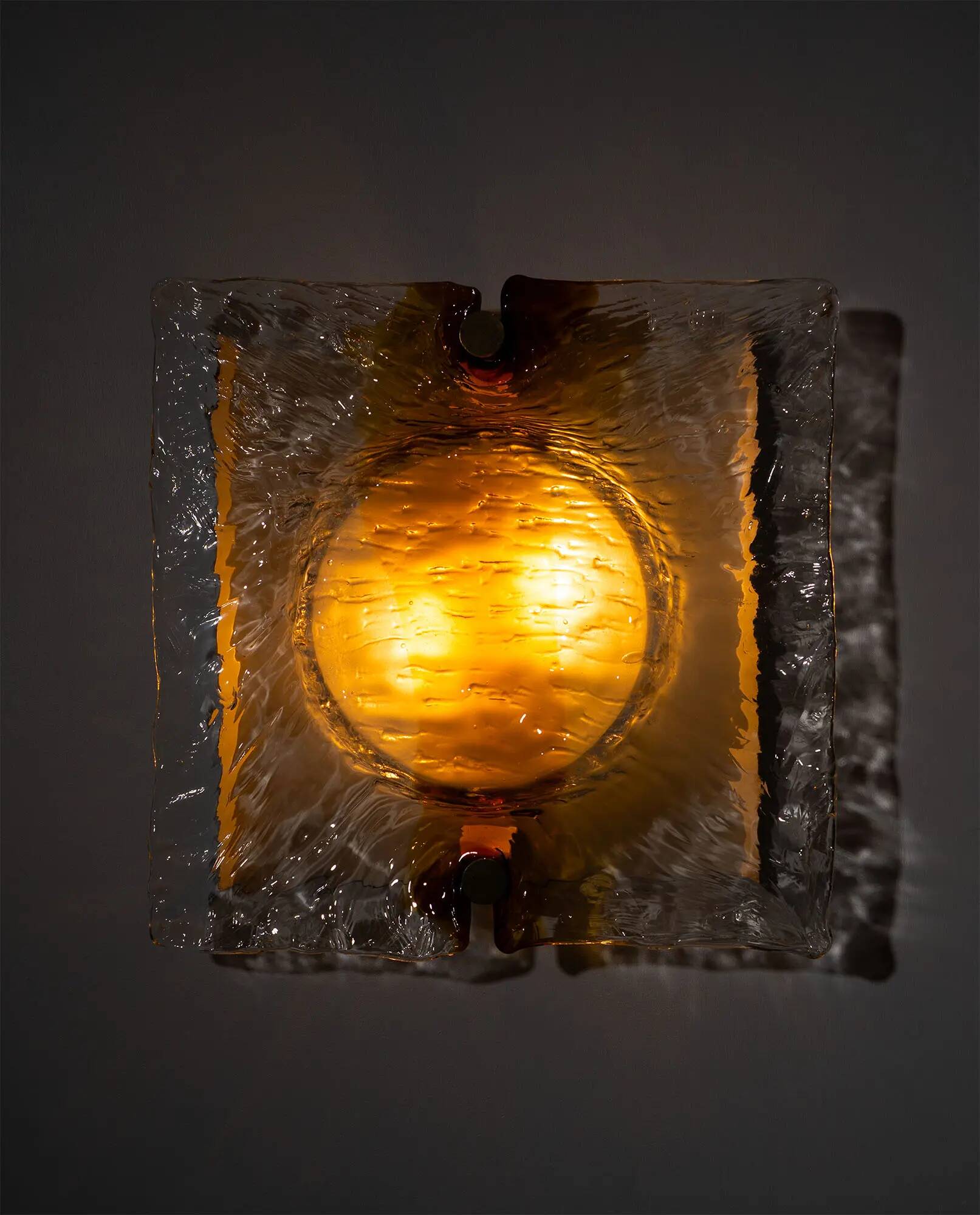 Toni Zuccheri, large wall lamp for Venini, Italy 1960's