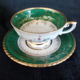 10 cups batch with porcelain saucers from Bavaria D-RW Weissenstadt