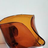 Vintage amber blown glass pitcher – Biot style – 1960s/70s