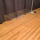 Pair of 1970s Lucite Side Tables