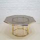Brass  Italian coffee table by Romeo Rega, 1970s