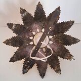 Gold metal ceiling light