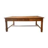 Farm table with 6 drawers