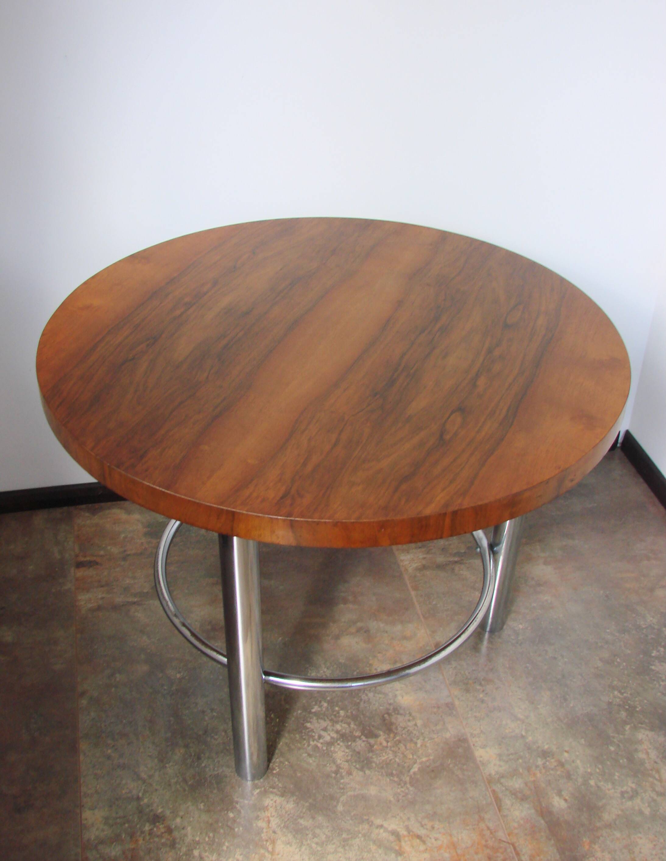 Table basse Bauhaus par Robert Slezák, années 1930