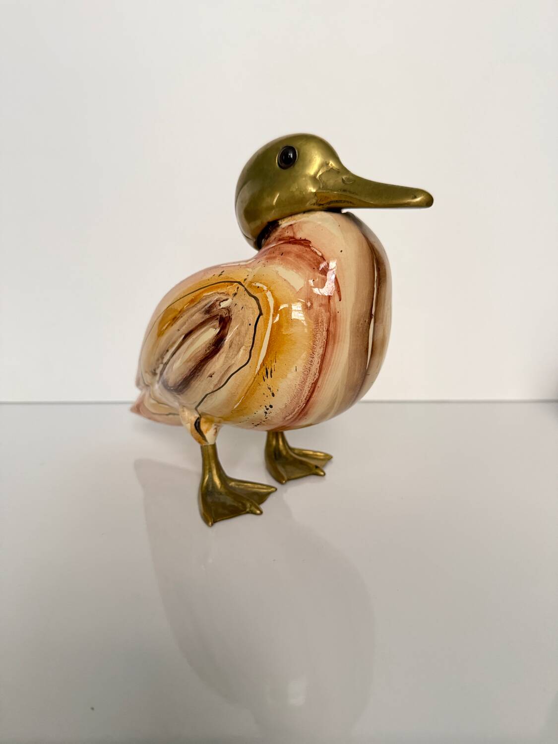 Large ceramic duck by Lancel