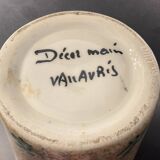 Glazed Ceramic Vase Signed Vallauris