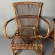 Paire de fauteuils en rotin 1930
