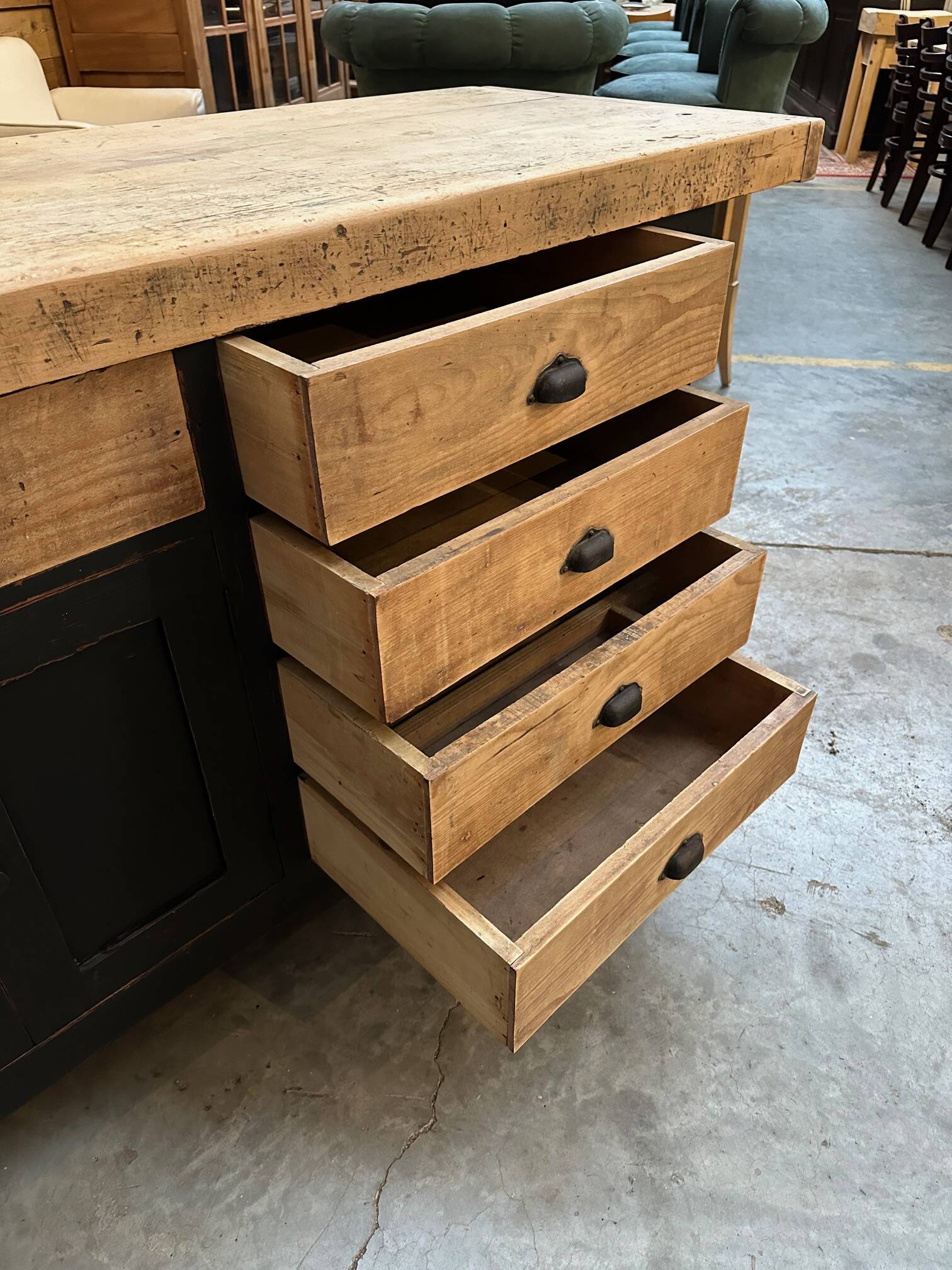 Old carpentry workbench