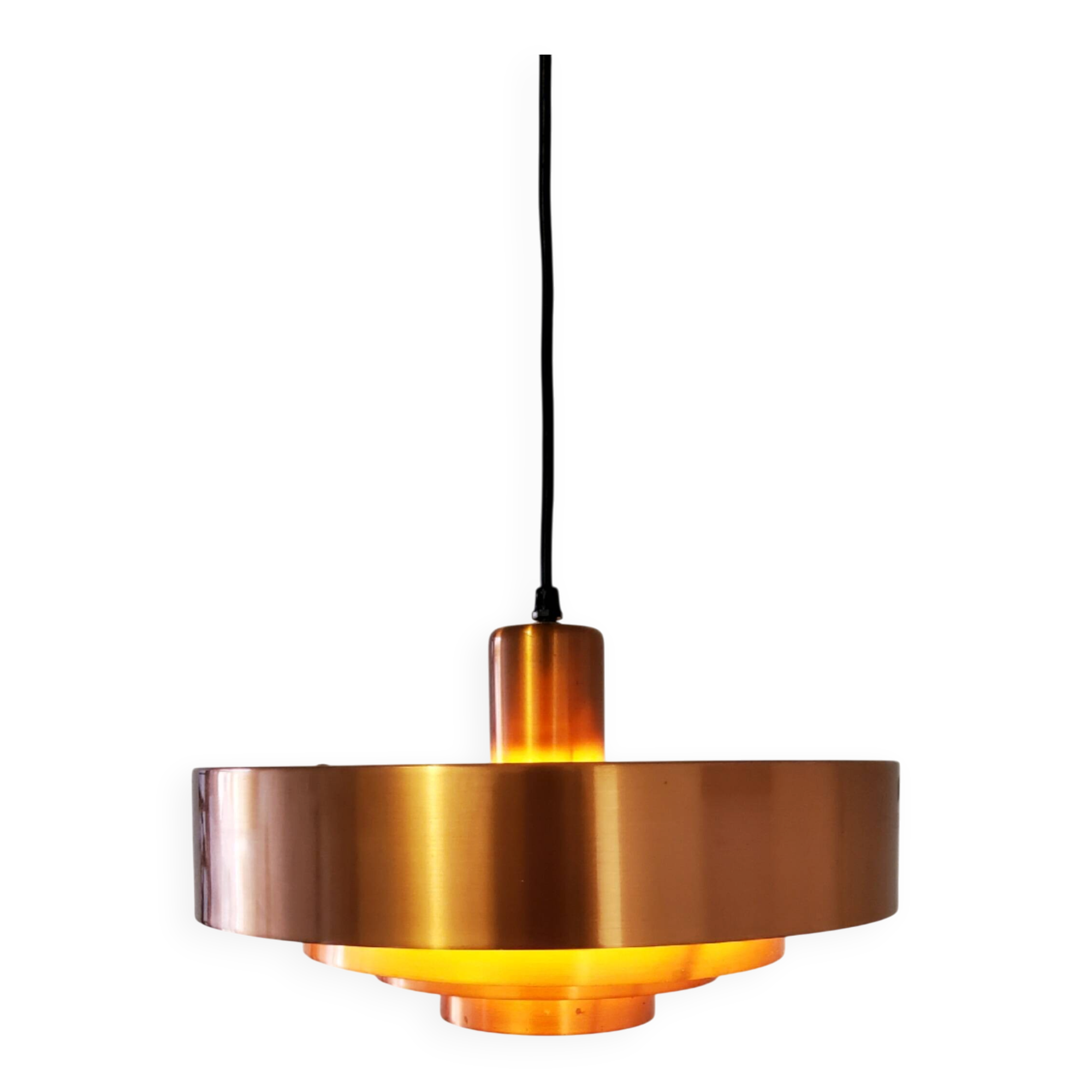 Danish suspension light by Jo Hammerborg for Fog and Morup, 1963 vintage.